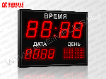 Импульс-410K-EURO-D10-D6-DN6xZ2-B Часы-календарь