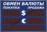 Уличное табло курсов валют Импульс-306-2x2-S6x80-ER2