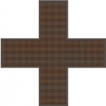 Светодиодный крест для аптек №1