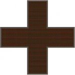Светодиодный крест для аптек №2 (2-х сторонний)