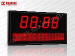 Импульс-410K-EURO-D10-DN6x64-B Часы-календарь