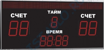 Спортивное табло для футбола, модель Импульс-750-D50x4-D35x5-S20x128-R 