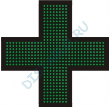 Светодиодный крест для аптек №4, модель РБС-120-32х8х2d-G