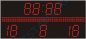 Спортивнные табло для футбола №12, модель ТС-500х9_РБС-210-128х8b