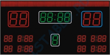 Спортивное табло для хоккея №6, модель ТС-700х4_500х5_350х20_РБС-300-160х8b 