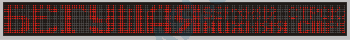 Электронное табло «Бегущая строка», модель РБС-200-128x16d
