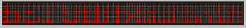 Электронное табло «Бегущая строка», модель Импульс-5100-192x16-EW2