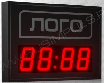 Импульс-410M-EURO | V-R Часы c логотипом