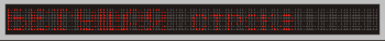 Электронное табло «Бегущая строка», модель РБС-160-80x8е-3color