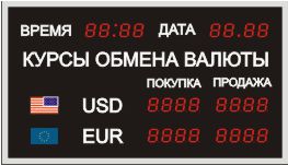 Табло курсов валют, модель PB-12-057x104b (Вариант №1)