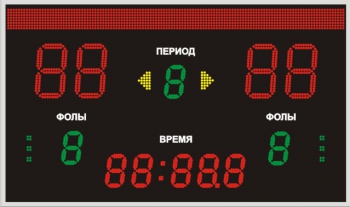 Табло для баскетбола №13, модель ТС-210х4_130х8_РБС-080-128х8_8х8х8b 