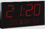 Импульс-421-1TD-2DxS6x64-G Часы-календарь