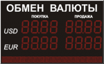 Уличное табло курсов валют, модель Alpha sign 130/2x8+ 80/96х8