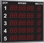 Спортивное табло для бассейна, модель Импульс-711-L5xD11x7-ER 