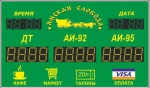 Табло стоимости топлива для АЗС для улицы, модель Р-8х1-150_12х1-210e