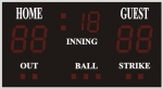 Спортивное табло для бейсбола №1, модель ТС-270x4_210x2_080-5х5х9e (Уличное исполение)