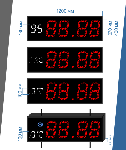 Табло котировки цен на топливо Модель AZS-270х4_130х2e