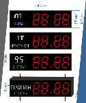  Табло котировки цен на топливо Модель AZS-270х4_150х2e-led