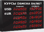 Импульс-304-5x2xZ6-R Табло курсов валют для помещения