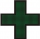 Светодиодный крест для аптек №4, модель РБС-120-32х8х4d-G (2-х сторонее)
